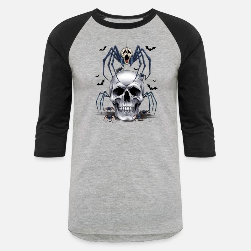 Skull Spider Scream Horror Bats Halloween Spooky