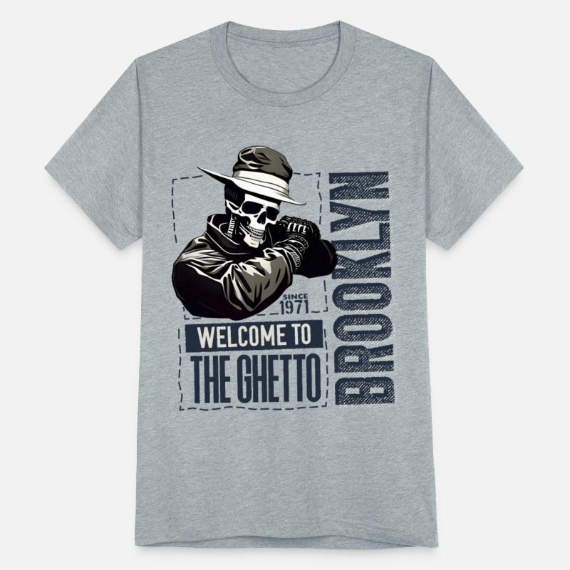 Skull Welcome to the Ghetto Brooklyn New York USA