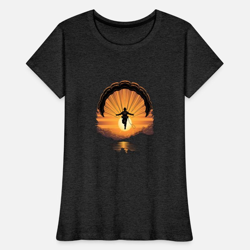 Skydiving Skydiver Parachute Parachuting Sunset