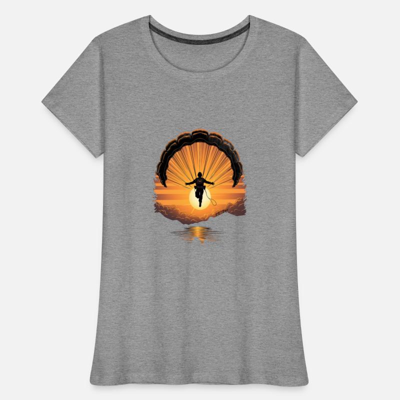 Skydiving Skydiver Parachute Parachuting Sunset