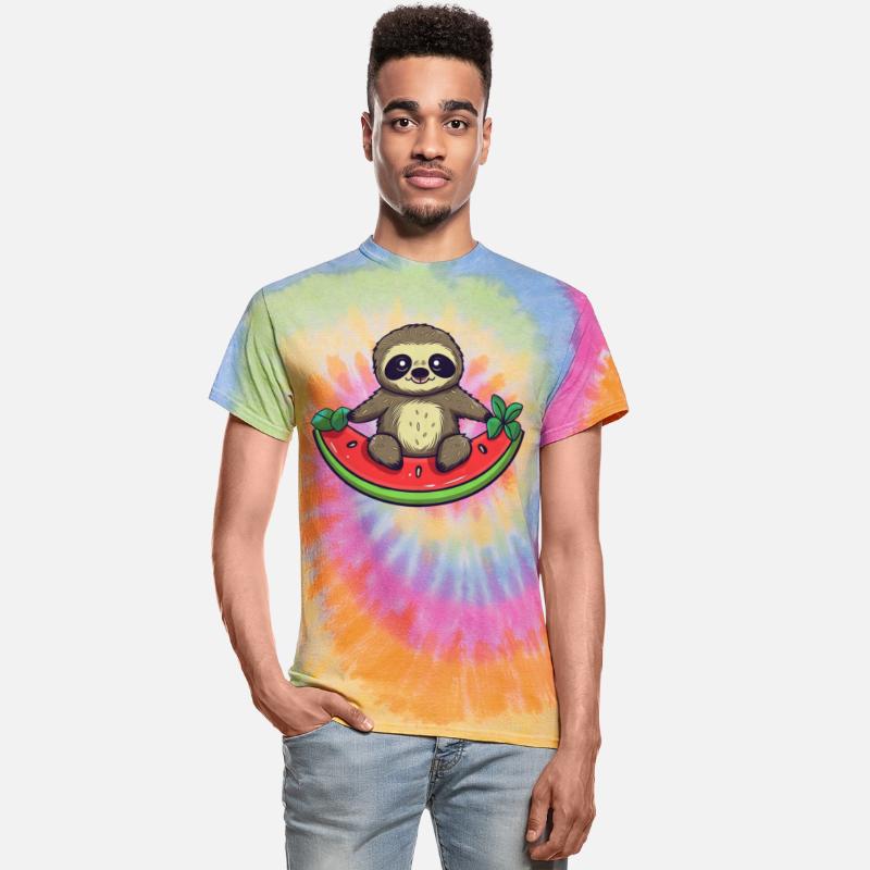Sloth with Watermelon - Relaxed Design