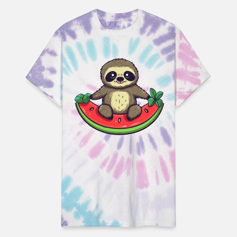 Sloth with Watermelon - Relaxed Design