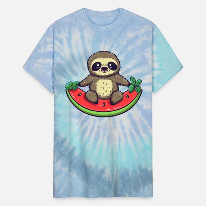 Sloth with Watermelon - Relaxed Design