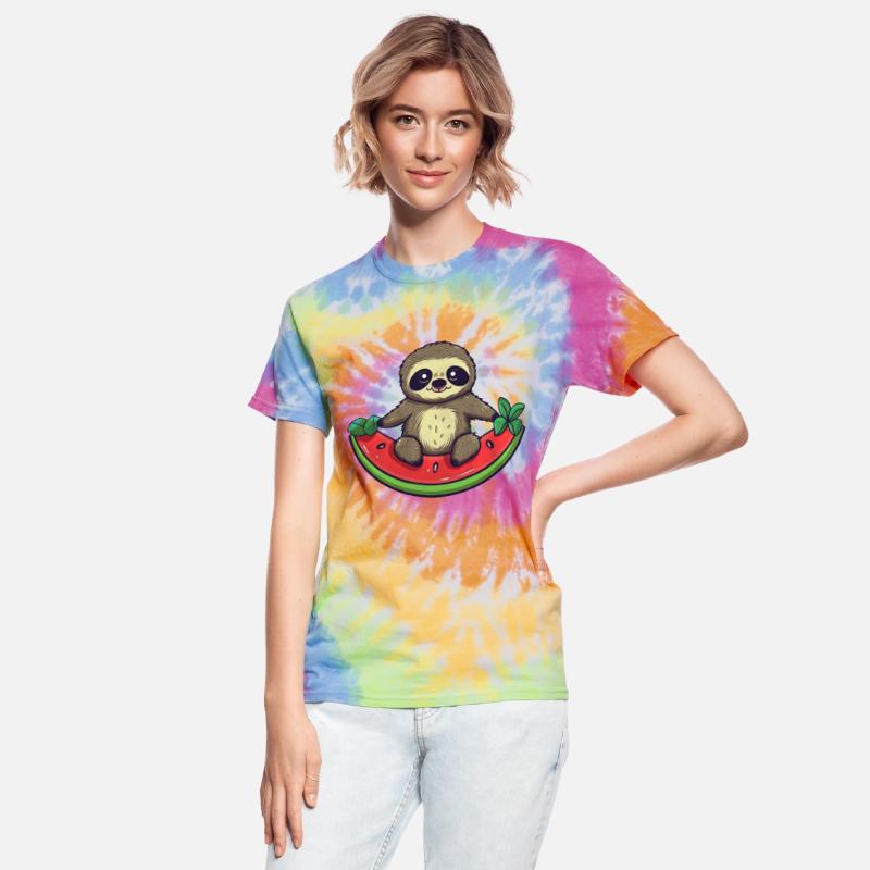 Sloth with Watermelon - Relaxed Design