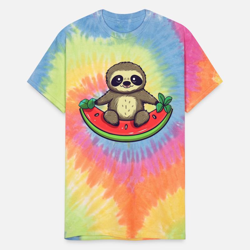Sloth with Watermelon - Relaxed Design