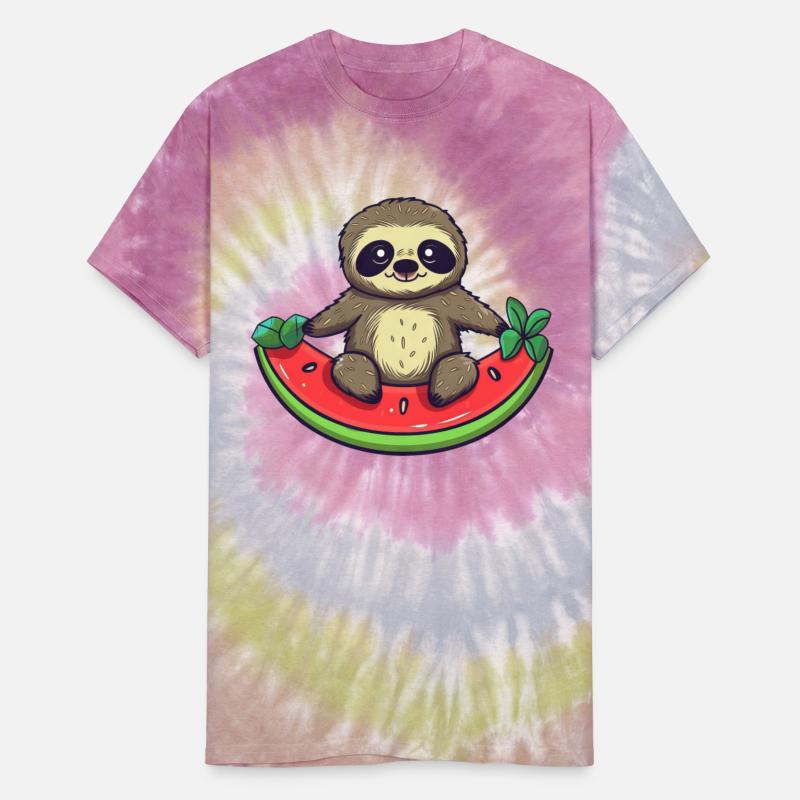 Sloth with Watermelon - Relaxed Design