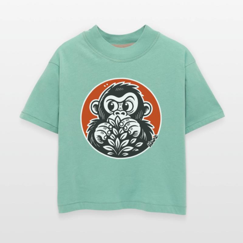 Sneaky Little Gorilla Monkey Hiding