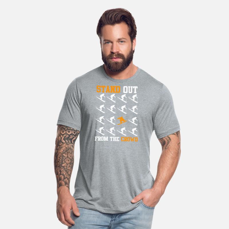 Snowboarder Freestyle Stand Out Snow Slope