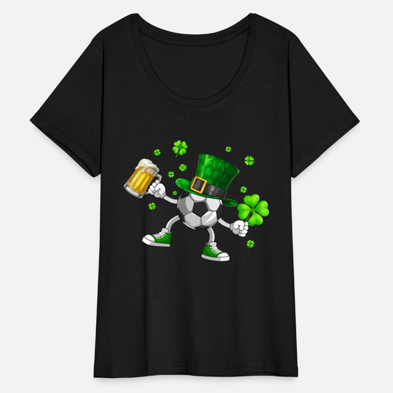 Soccer Drinking Beer St Patrick's Day