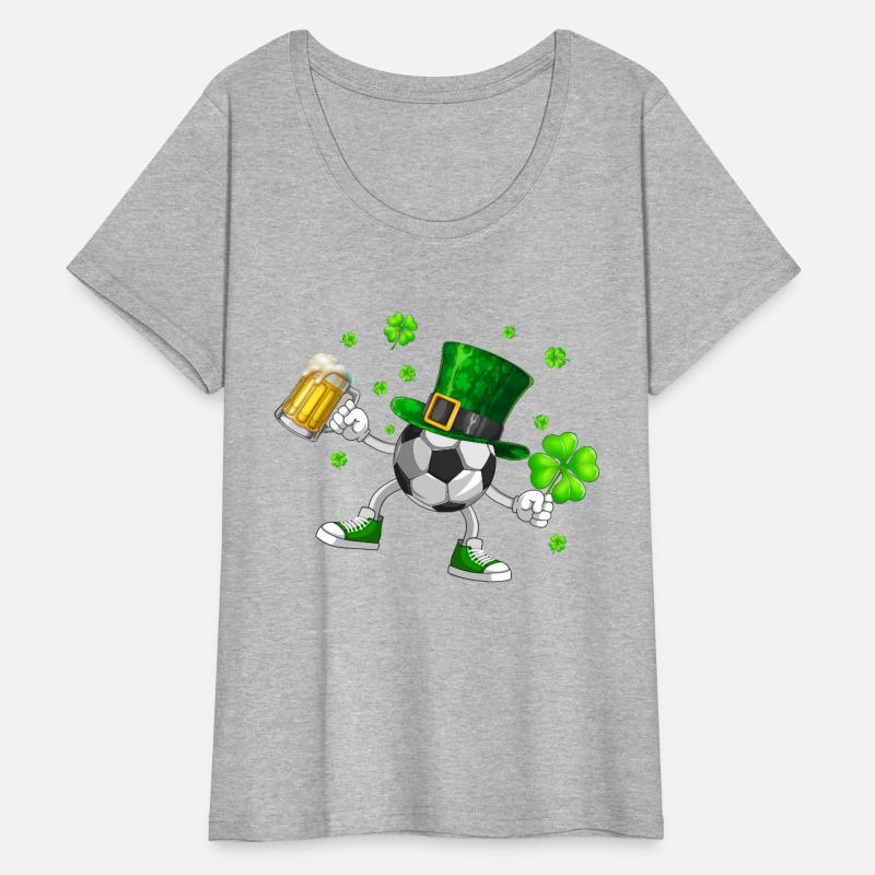 Soccer Drinking Beer St Patrick's Day