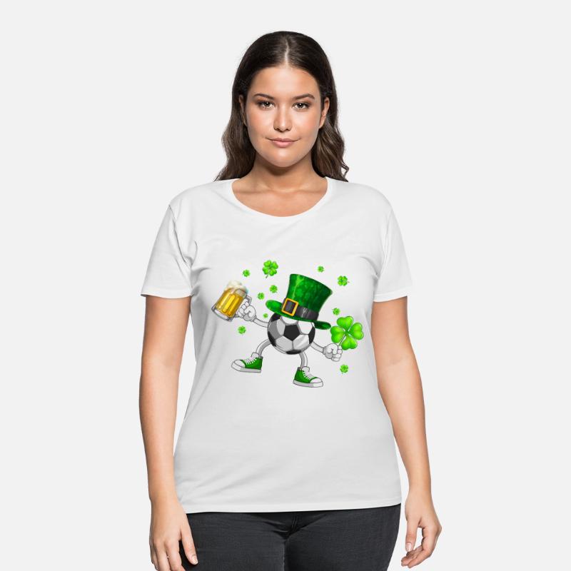 Soccer Drinking Beer St Patrick's Day