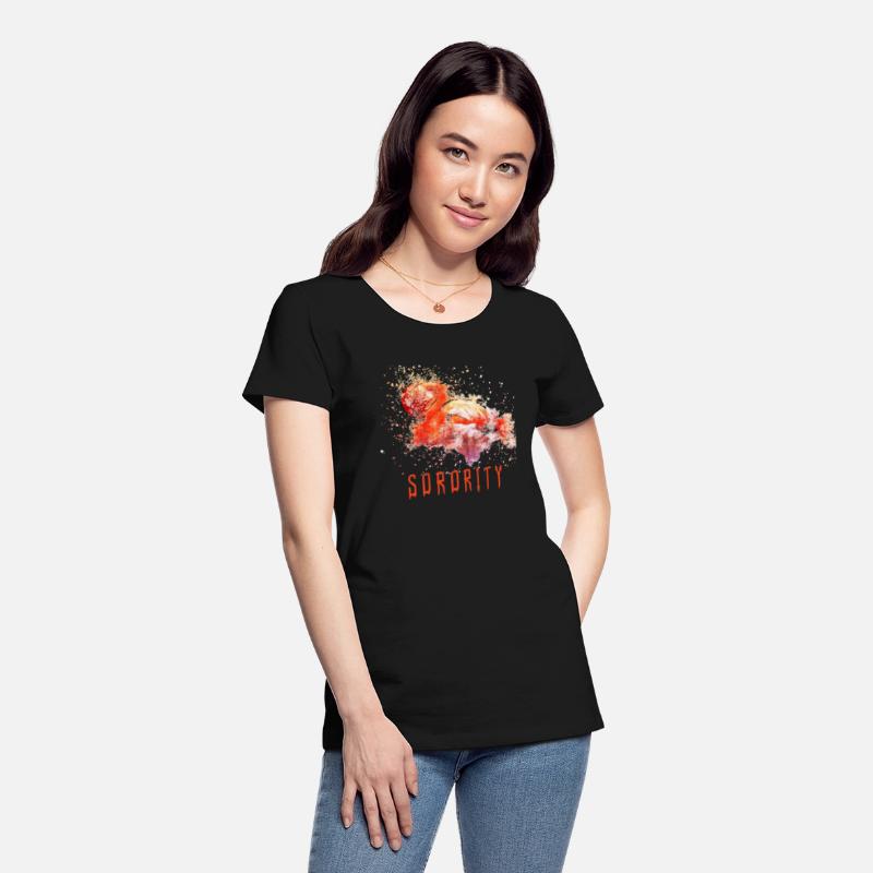 sorority swan orange design