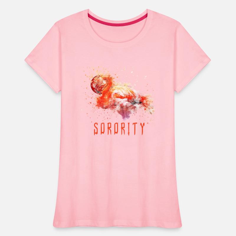 sorority swan orange design