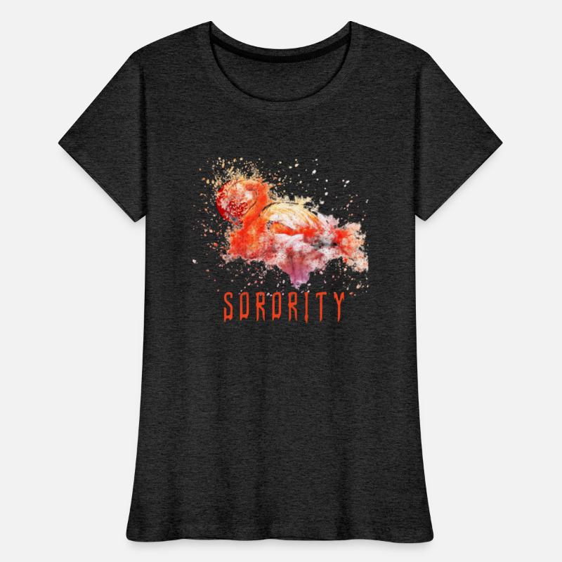 sorority swan orange design