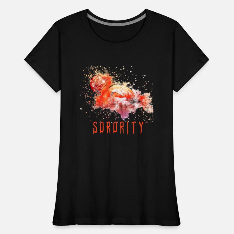 sorority swan orange design