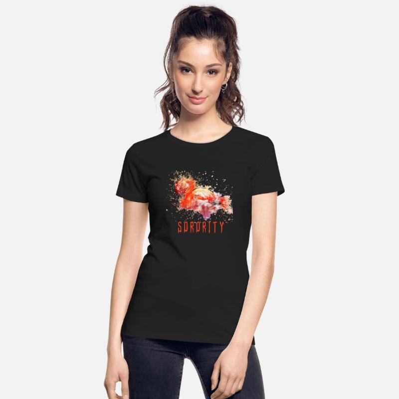sorority swan orange design