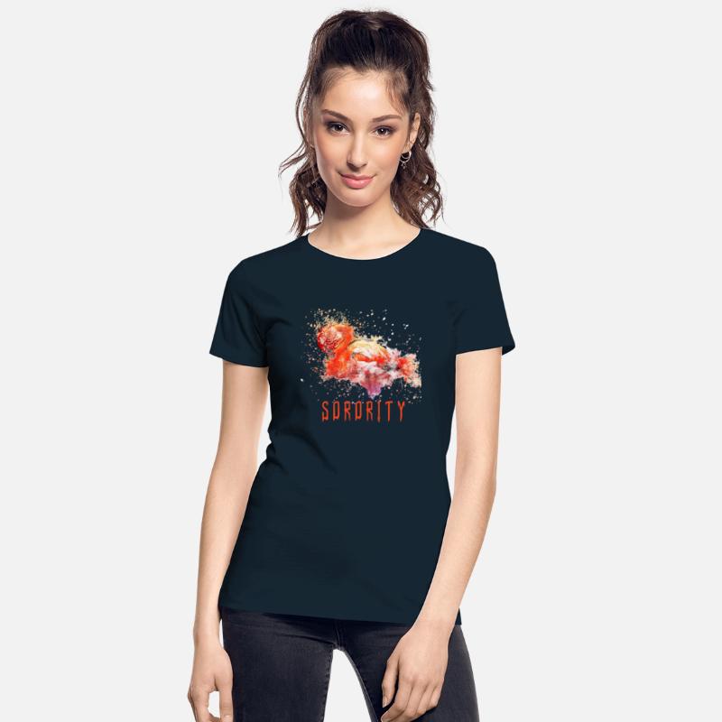 sorority swan orange design