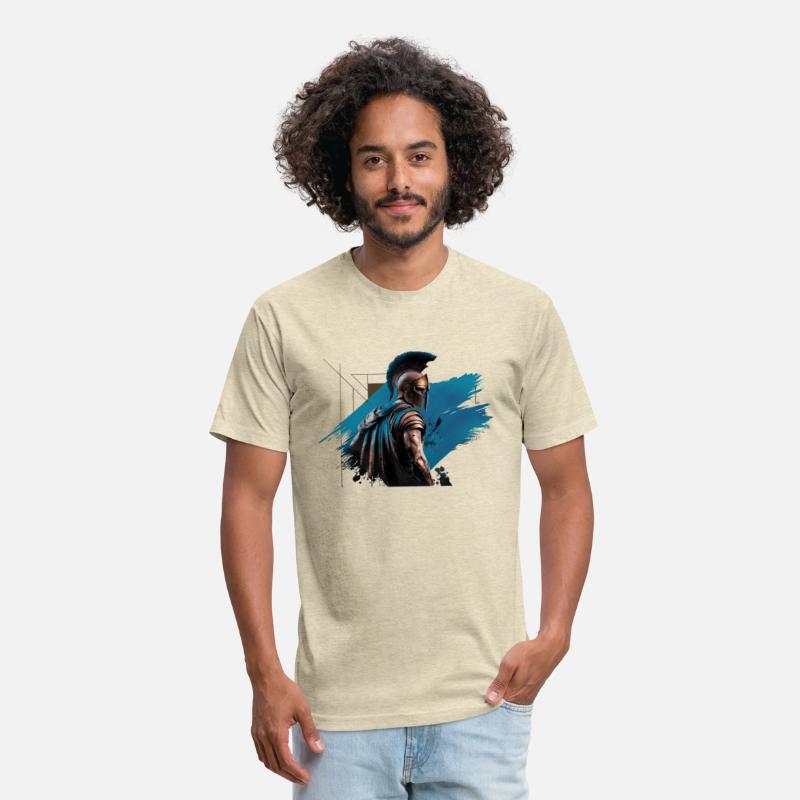 Spartan Warrior with Blue Cape