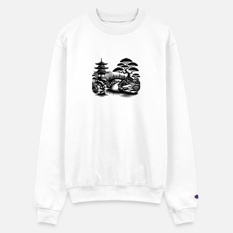 Spiritual Balance Japanese Temple Bridge