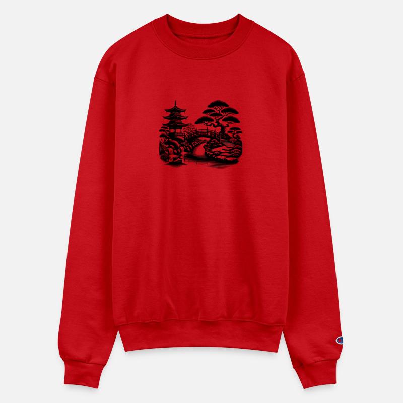 Spiritual Balance Japanese Temple Bridge