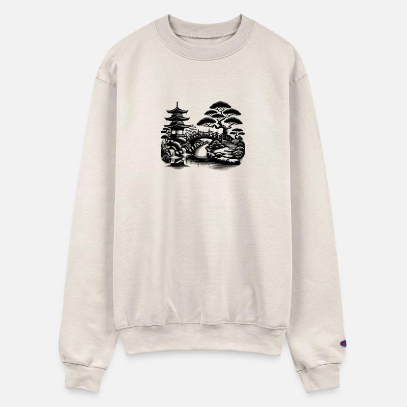 Spiritual Balance Japanese Temple Bridge