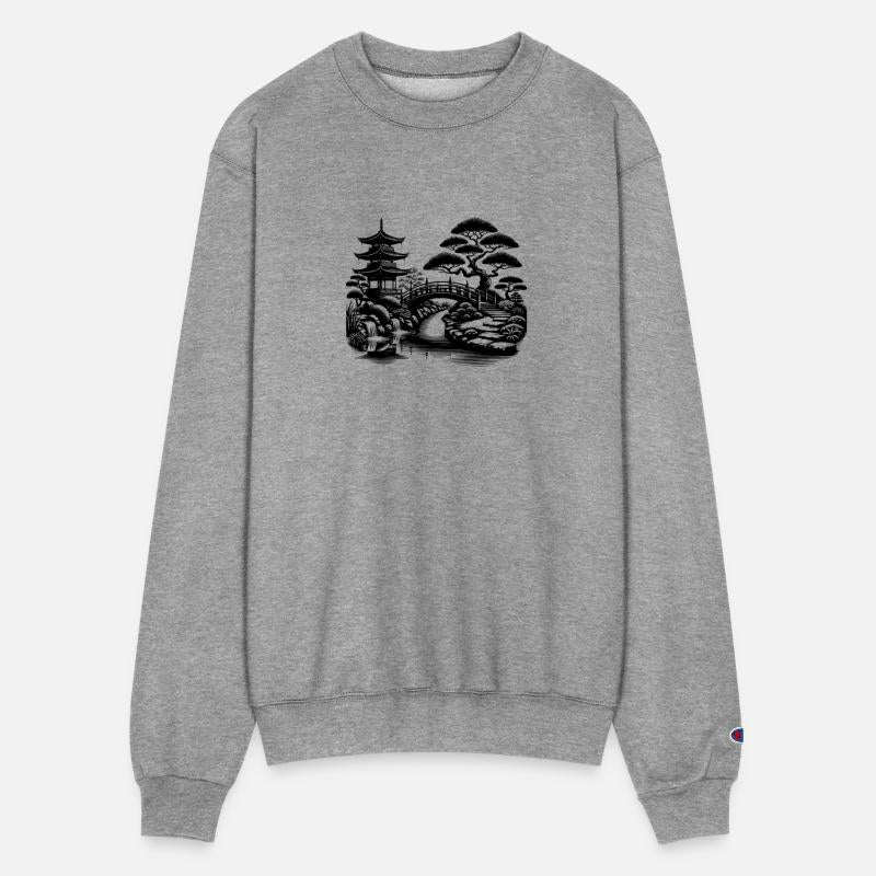 Spiritual Balance Japanese Temple Bridge