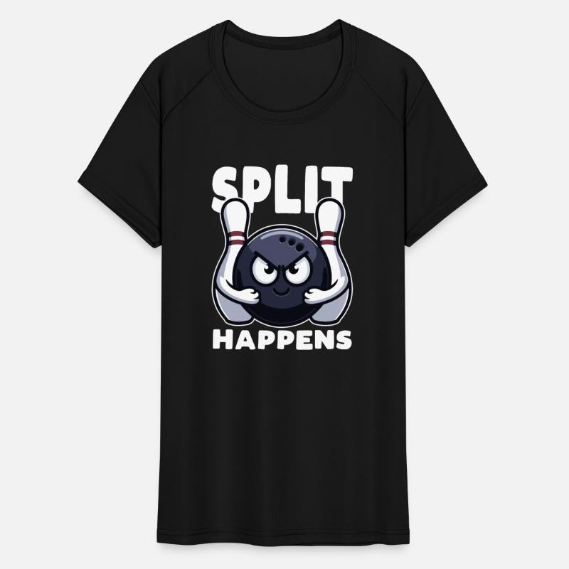 Split Happens Bowling Funny bowling ball two pins