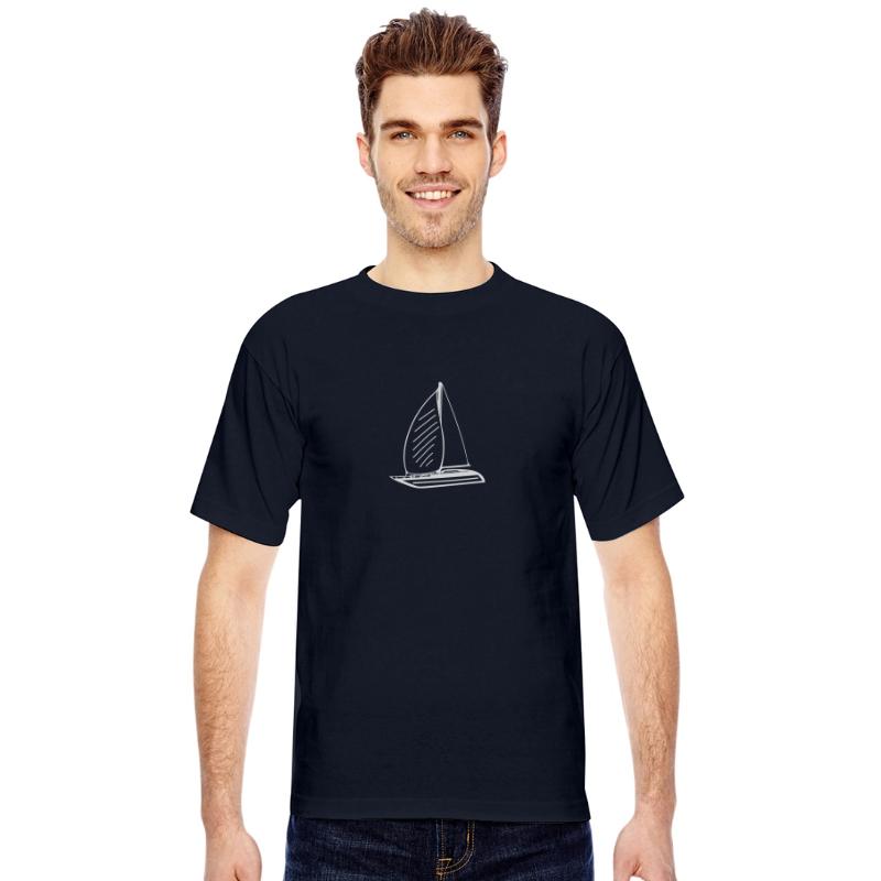 Sporty Sailing Boat With Sails
