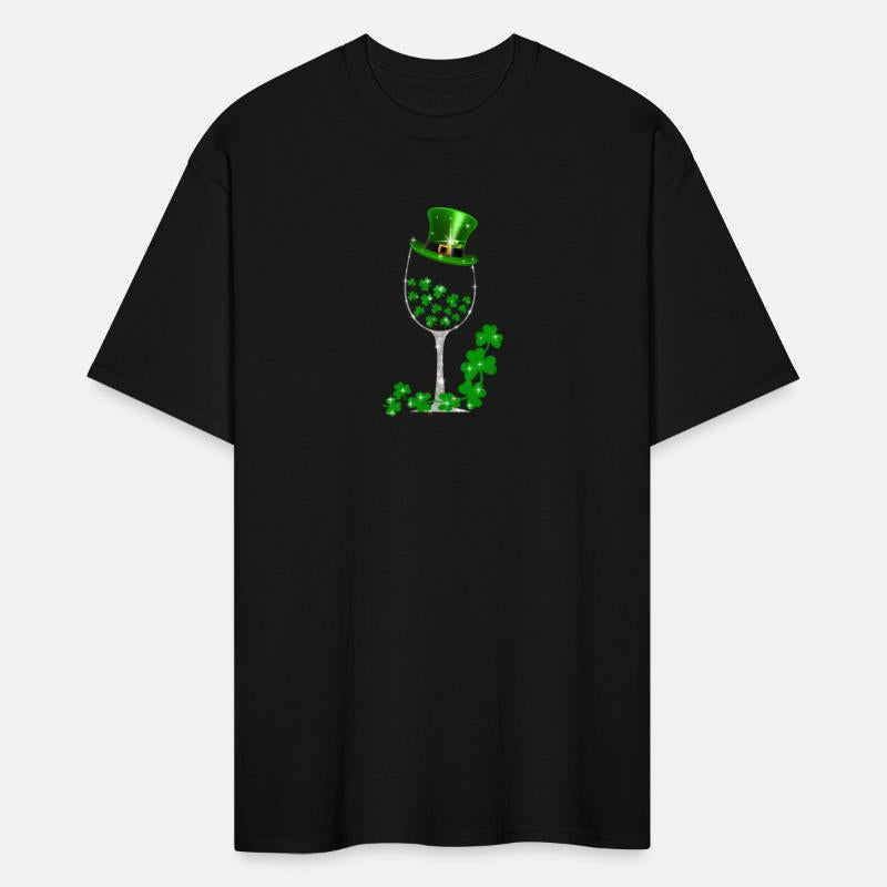 St Patricks Day Shamrock Wine Glass