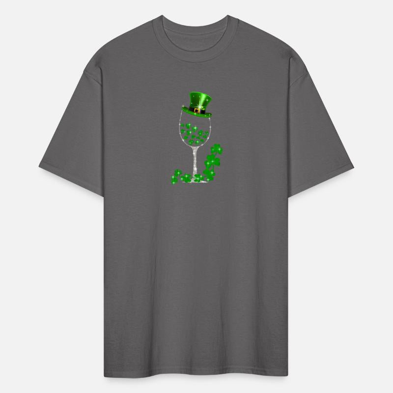 St Patricks Day Shamrock Wine Glass