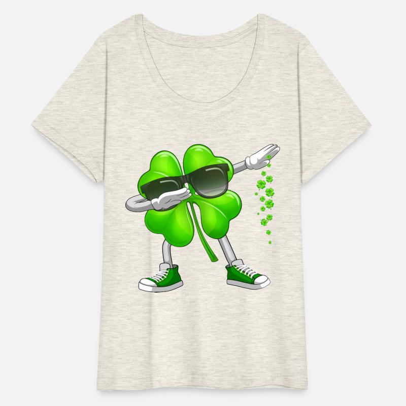 St Patricks Day Tee Dabbing Shamrock