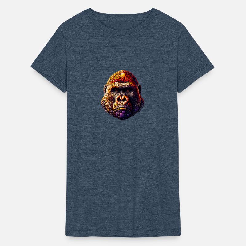 Sunrise Contemplation Gorilla Pebble Portrait