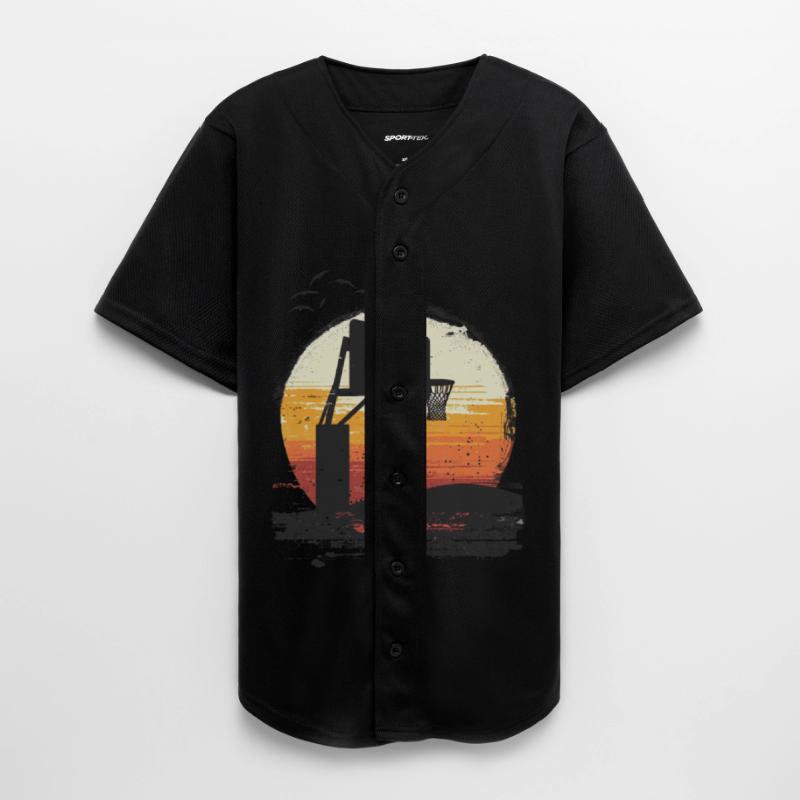 Sunset Basketball Hoop Enthusiast Graphic
