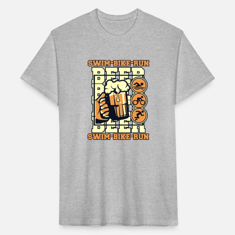 Swim Bike Run Beer Triathlete Bike Training Profi