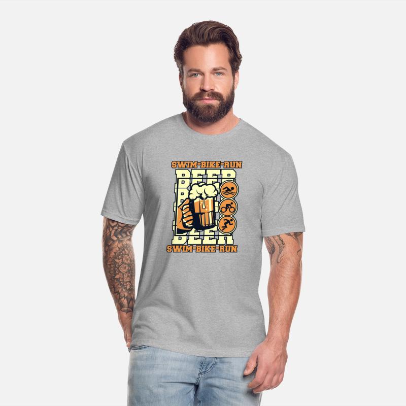 Swim Bike Run Beer Triathlete Bike Training Profi