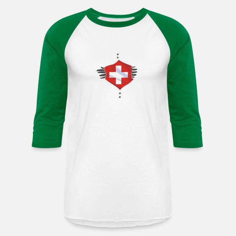 Switzerland flag proud