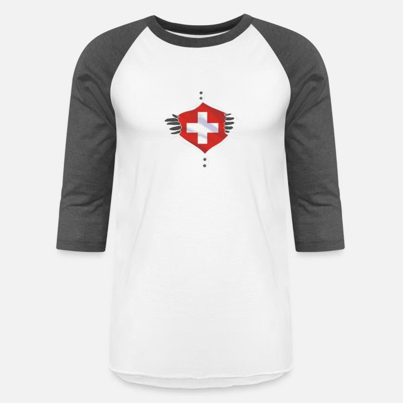 Switzerland flag proud