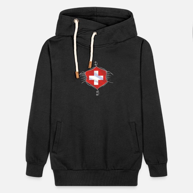 Switzerland flag proud