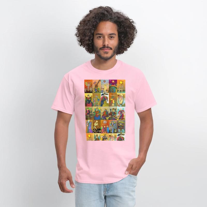 Tarot of Marseille t-shirt whole deck art colorful