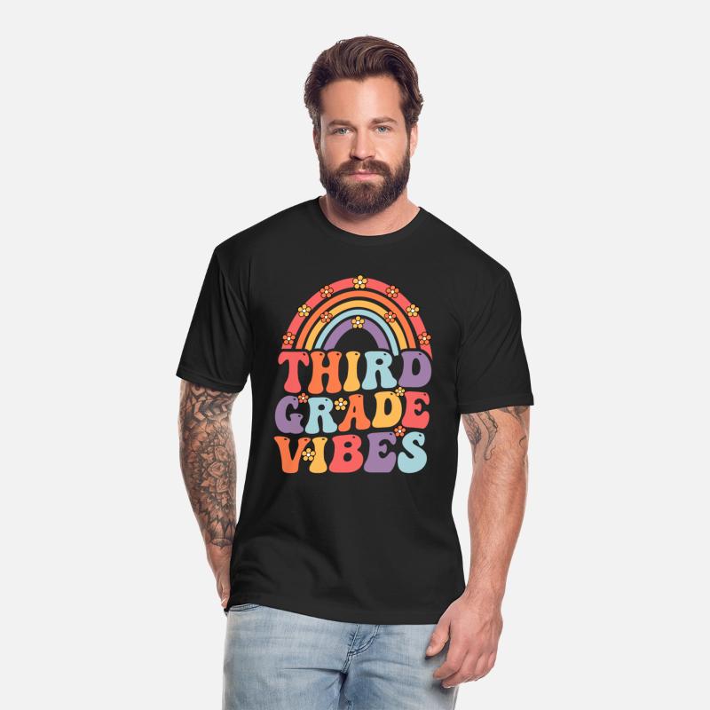 Third Grade Vibes Boho Rainbow Back To School
