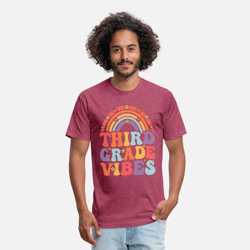 Third Grade Vibes Boho Rainbow Back To School