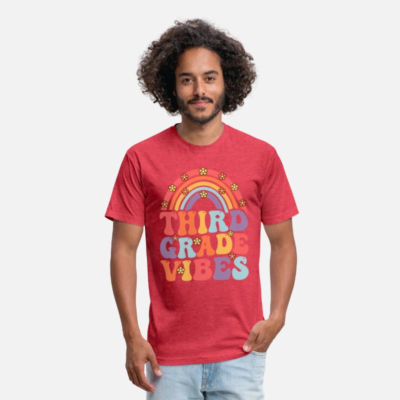 Third Grade Vibes Boho Rainbow Back To School