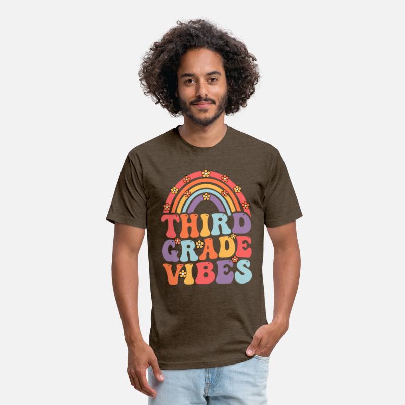 Third Grade Vibes Boho Rainbow Back To School