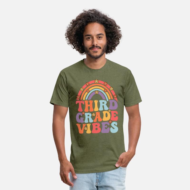 Third Grade Vibes Boho Rainbow Back To School