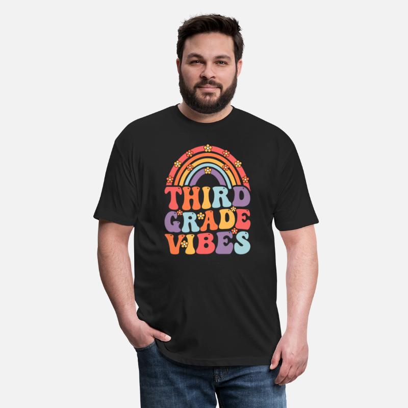 Third Grade Vibes Boho Rainbow Back To School