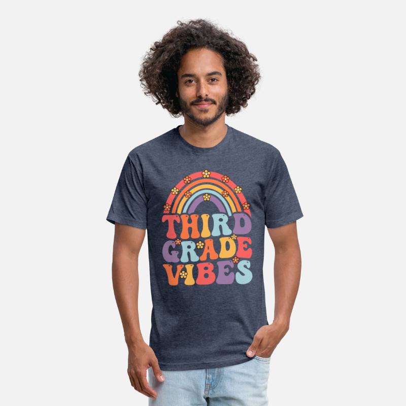 Third Grade Vibes Boho Rainbow Back To School