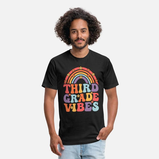 Third Grade Vibes Boho Rainbow Back To School