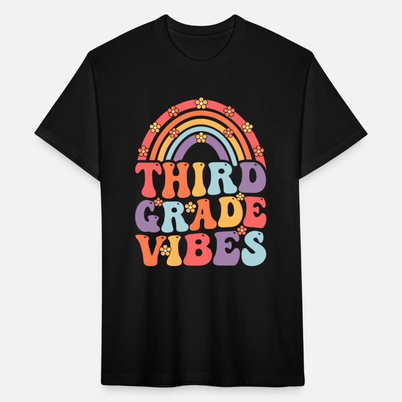 Third Grade Vibes Boho Rainbow Back To School
