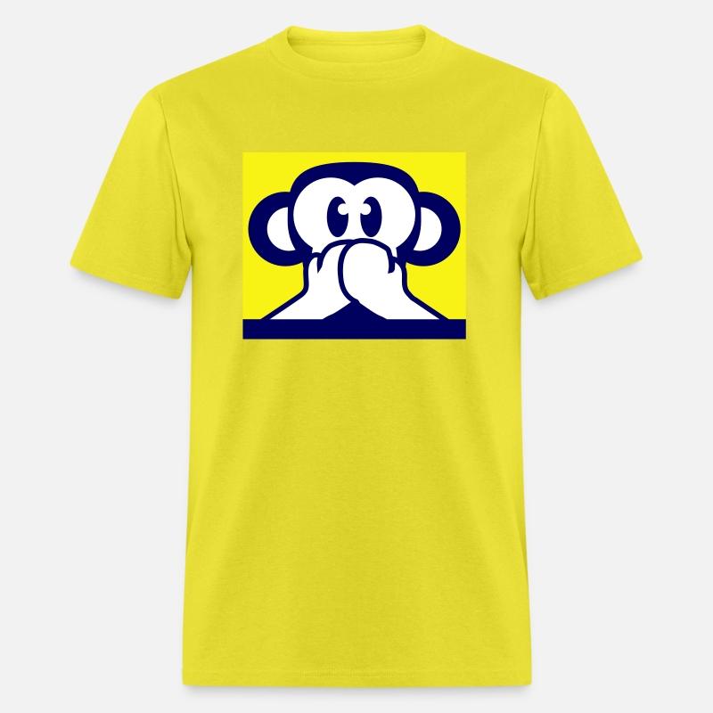 Three wise monkeys funny speak no evil mute ape