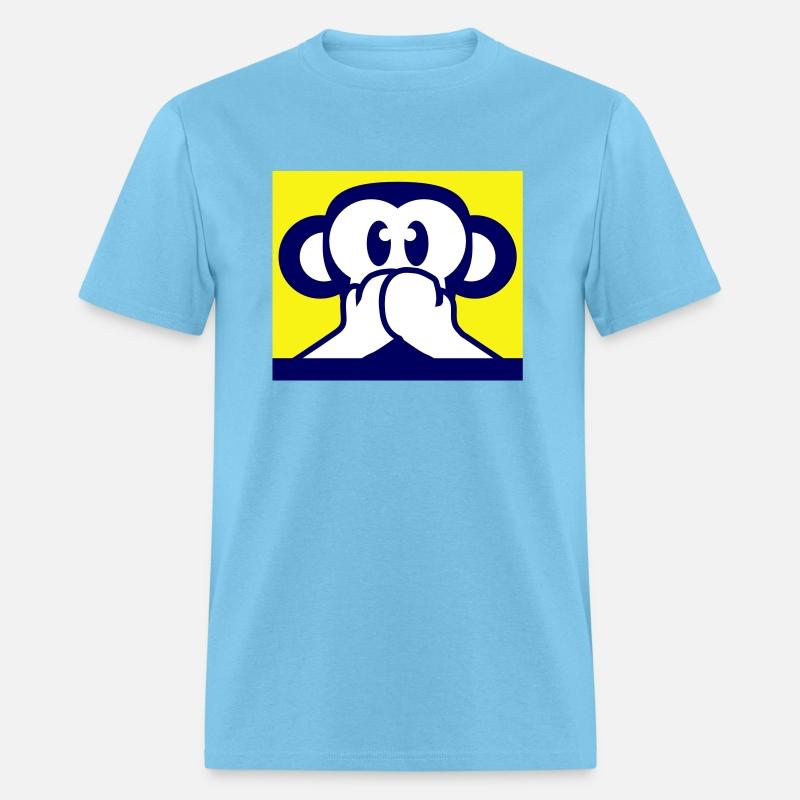 Three wise monkeys funny speak no evil mute ape